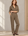 Margot plaid utility jumpsuit