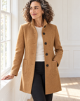 Margot tailored coat in camel