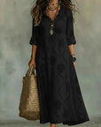 Daisy | Embroidered Maxi Dress