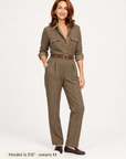 Margot plaid utility jumpsuit