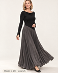 Celeste cowl-neck maxi dress
