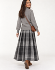 Margot pleated plaid set
