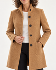 Margot tailored coat in camel