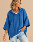 Laurel | Hooded Knit Poncho