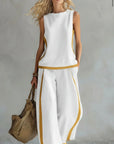 Piper | Contrast-Trim Two-Piece Set
