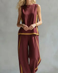 Piper | Contrast-Trim Two-Piece Set