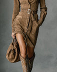 Greta | Belted Shirt Dress