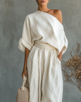 Bianca | One-Shoulder Two-Piece Set