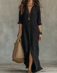 Stevie | Maxi Shirt Dress