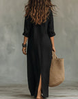 Stevie | Maxi Shirt Dress