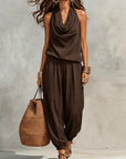 Harper | Cowl-Neck Halter Two-Piece Set
