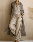 Sage | Three-Piece Duster Set