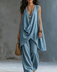 Helena | Draped Two-Piece Set