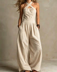 Sienna | Cross-Halter Jumpsuit