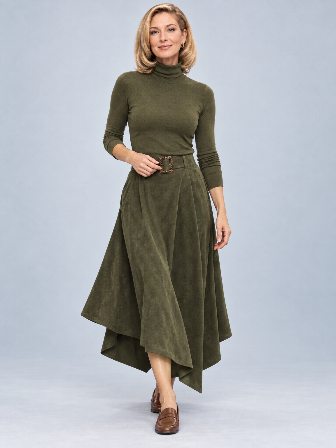 Margot belted skirt set