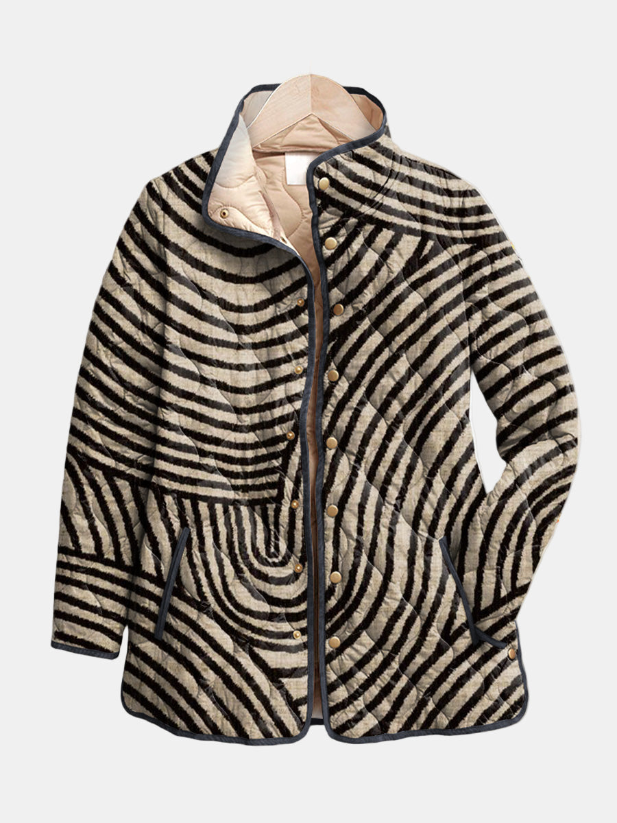 Sloane | Striped Quilted Jacket