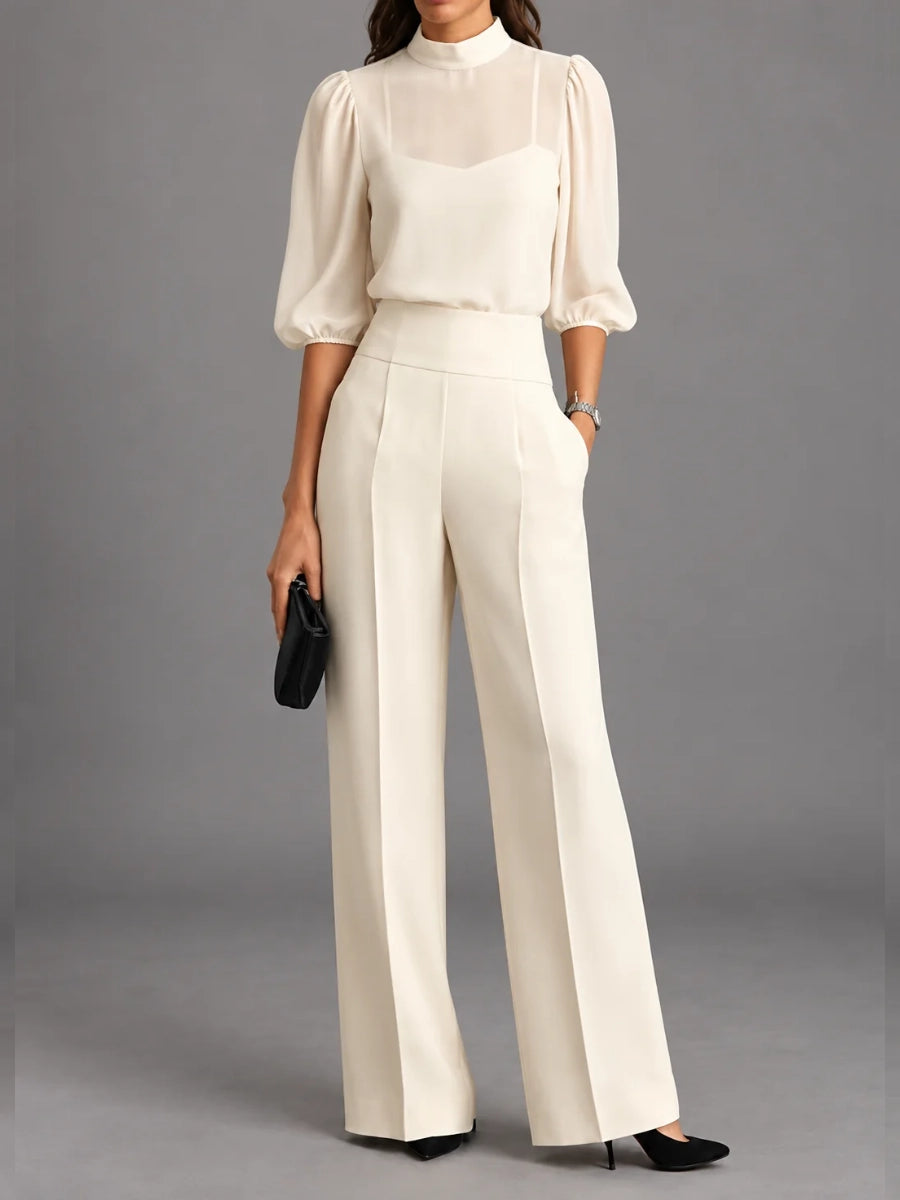 Josephine | Puff-Sleeve Two-Piece Set