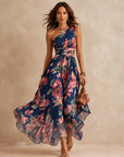 Vivian | One-Shoulder Floral Dress