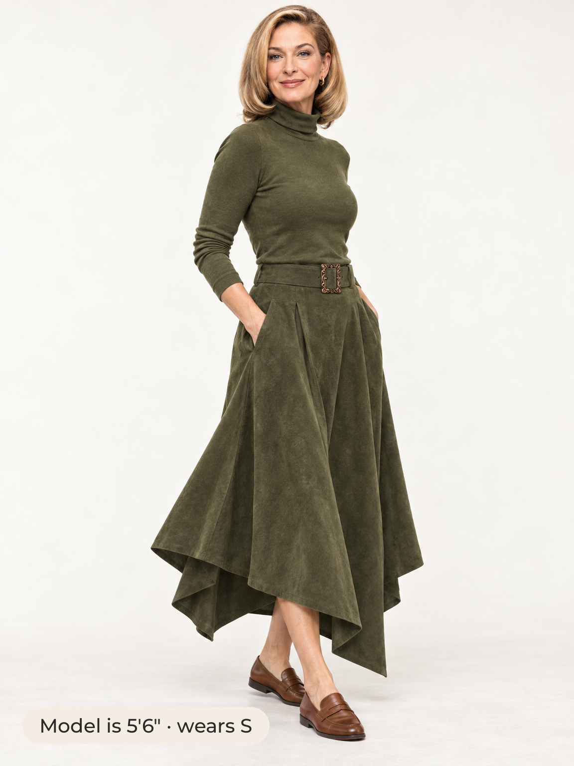 Margot belted skirt set