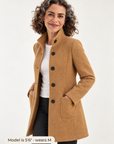 Margot tailored coat in camel 
