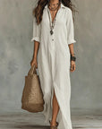 Stevie | Maxi Shirt Dress