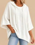 Laurel | Hooded Knit Poncho