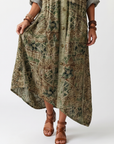 Iris | Button Front Midi Dress