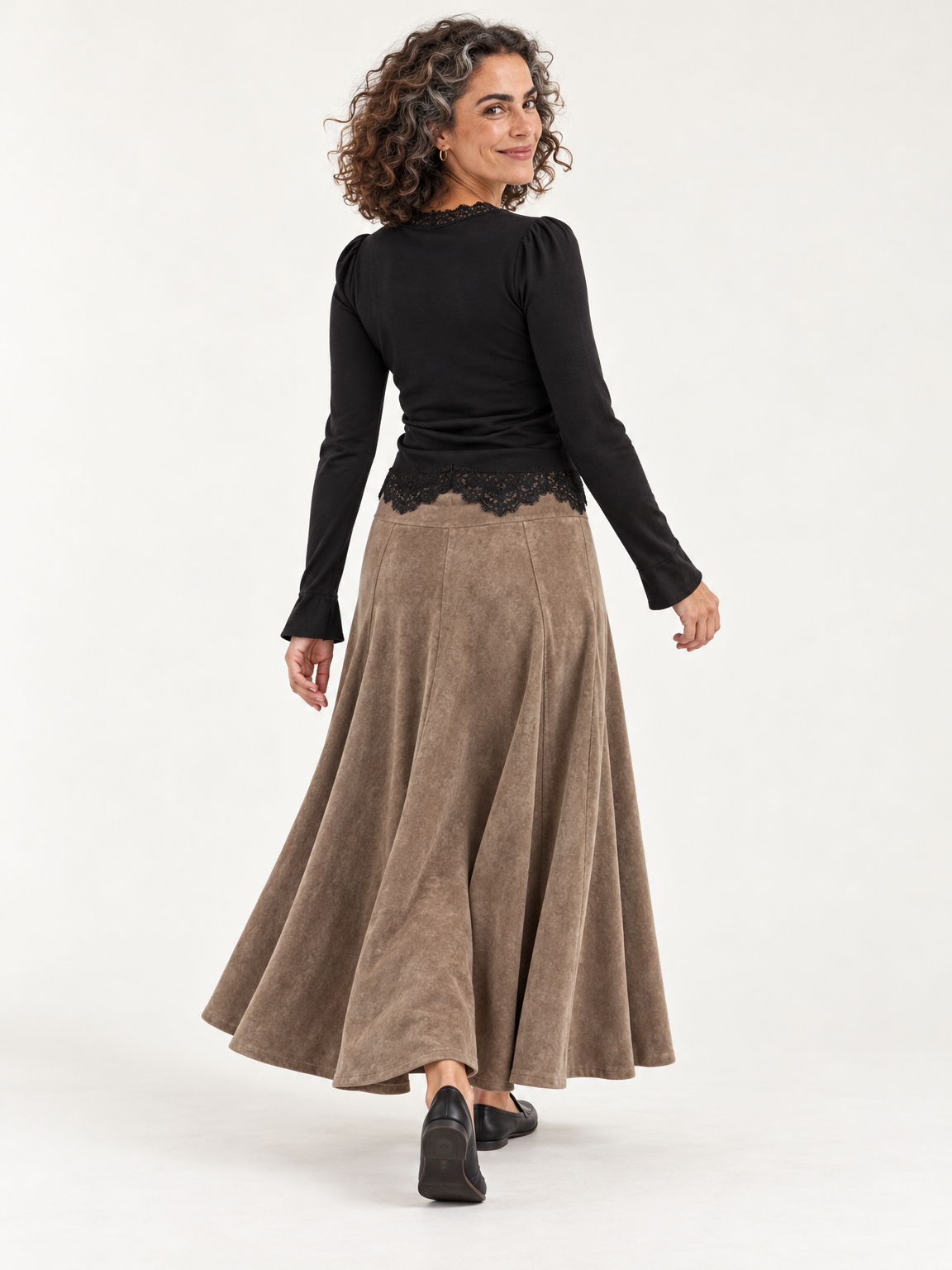 Rosalind lace-trim maxi set