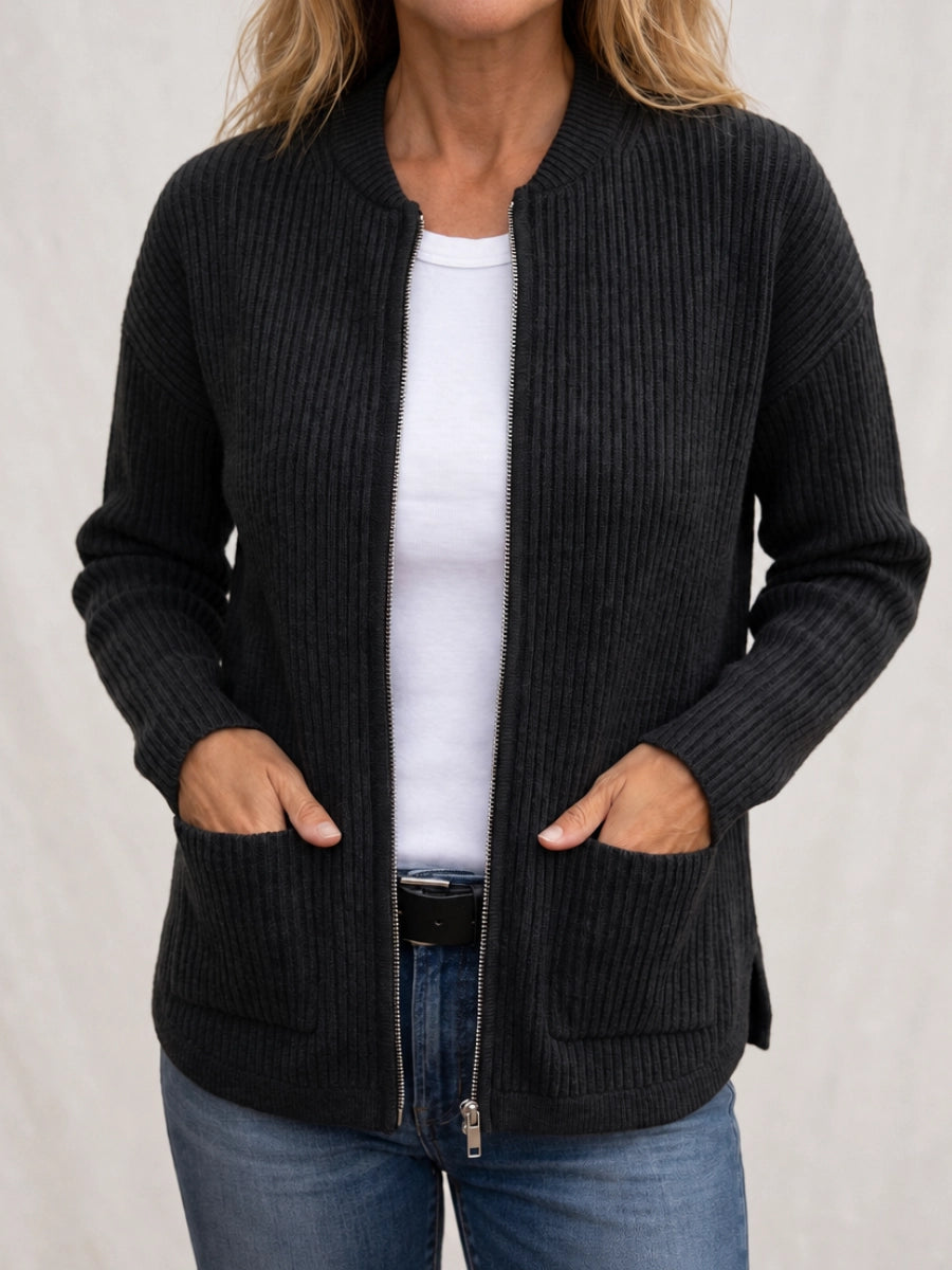 Maggie | Zip-Up Cardigan