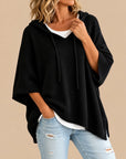 Laurel | Hooded Knit Poncho