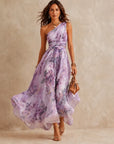Vivian | One-Shoulder Floral Dress