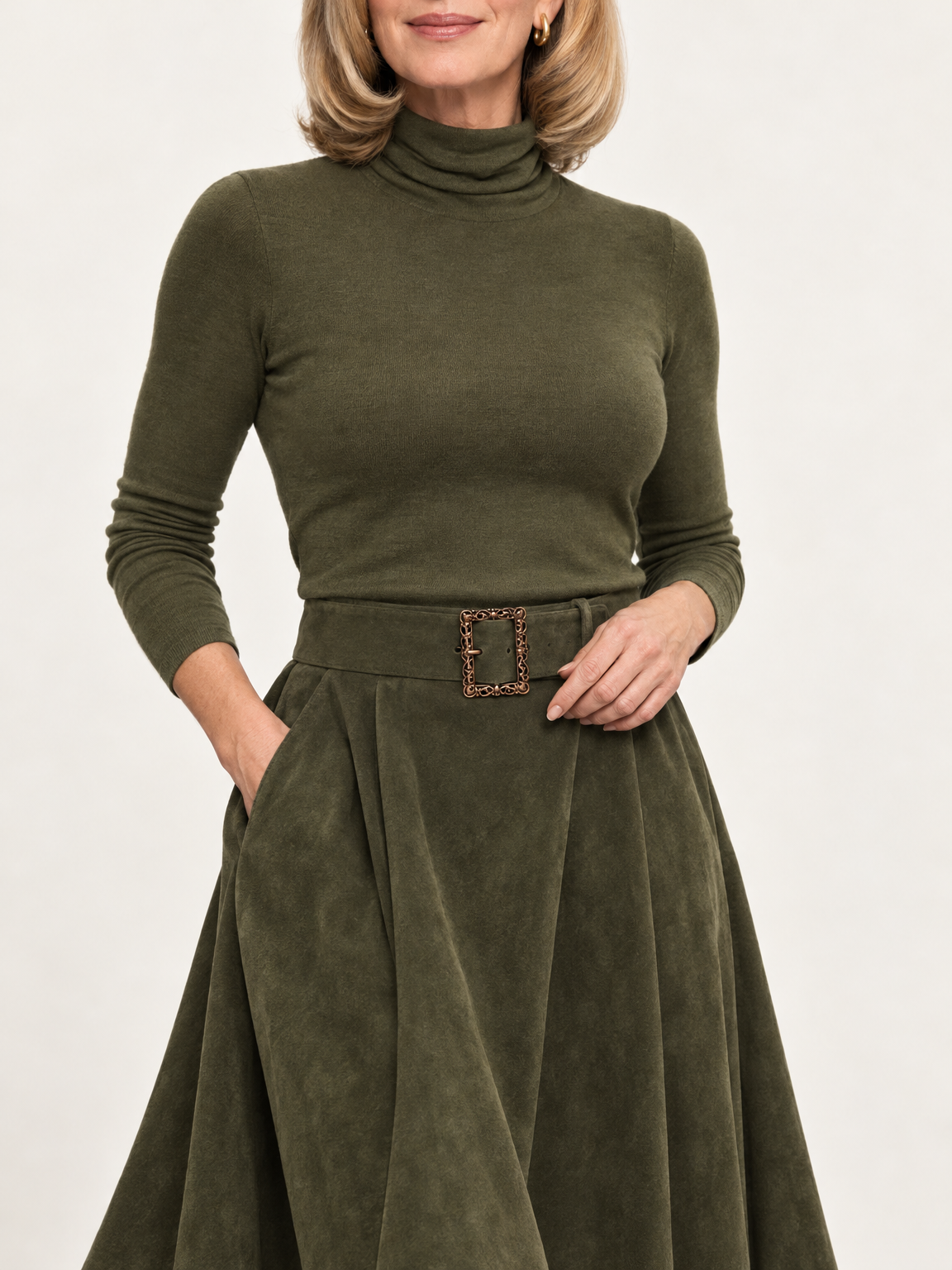 Margot belted skirt set