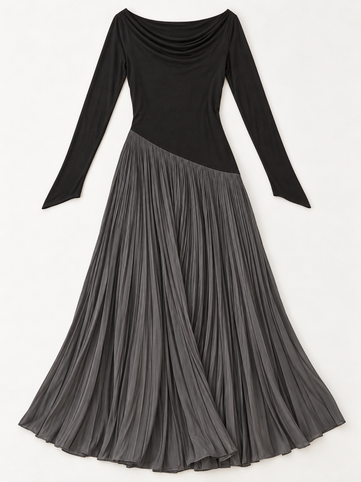 Celeste cowl-neck maxi dress