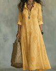 Daisy | Embroidered Maxi Dress