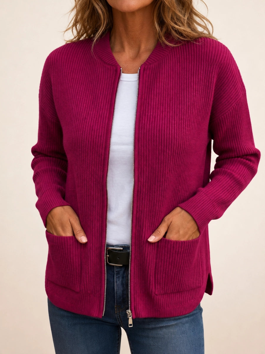 Maggie | Zip-Up Cardigan