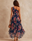 Vivian | One-Shoulder Floral Dress