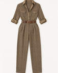 Margot plaid utility jumpsuit