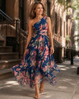 Vivian | One-Shoulder Floral Dress
