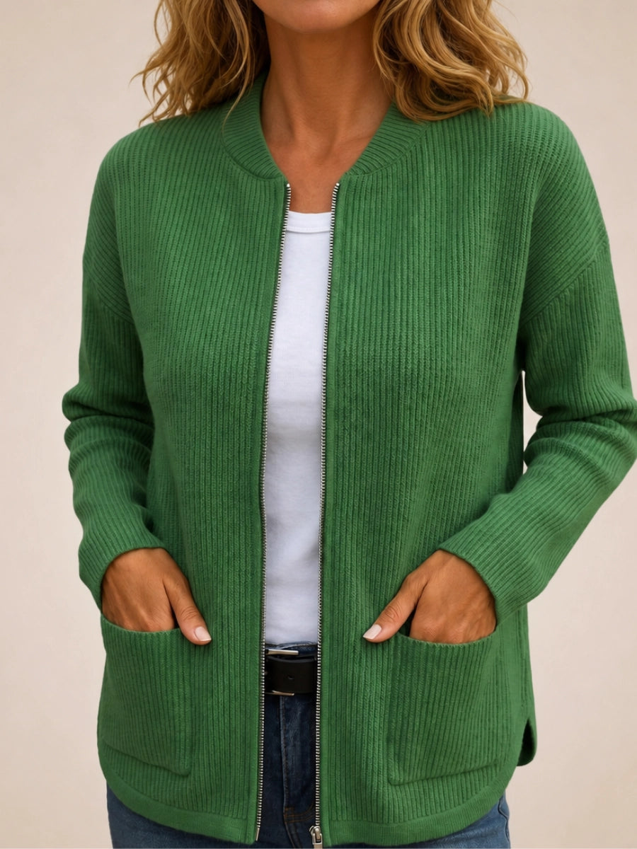 Maggie | Zip-Up Cardigan
