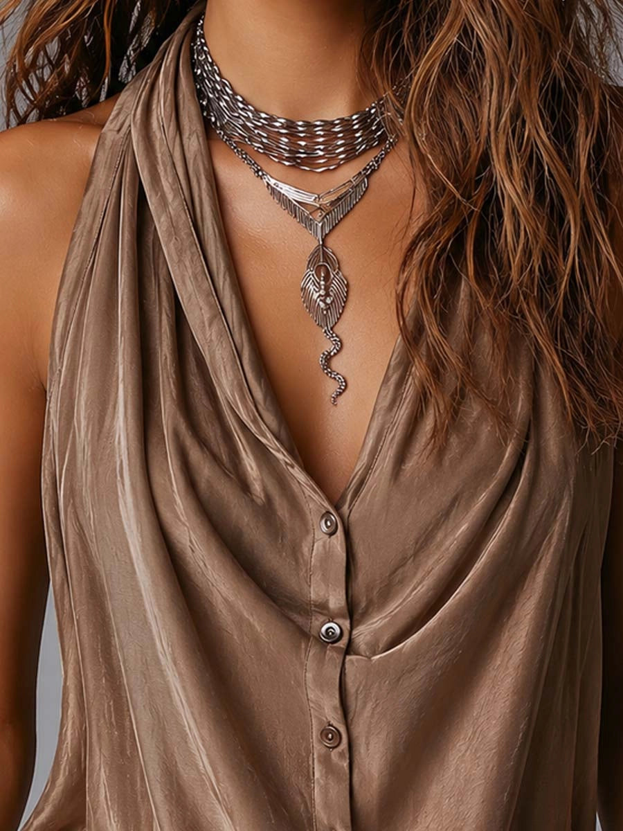 Margot | Draped Halter Top