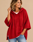 Laurel | Hooded Knit Poncho