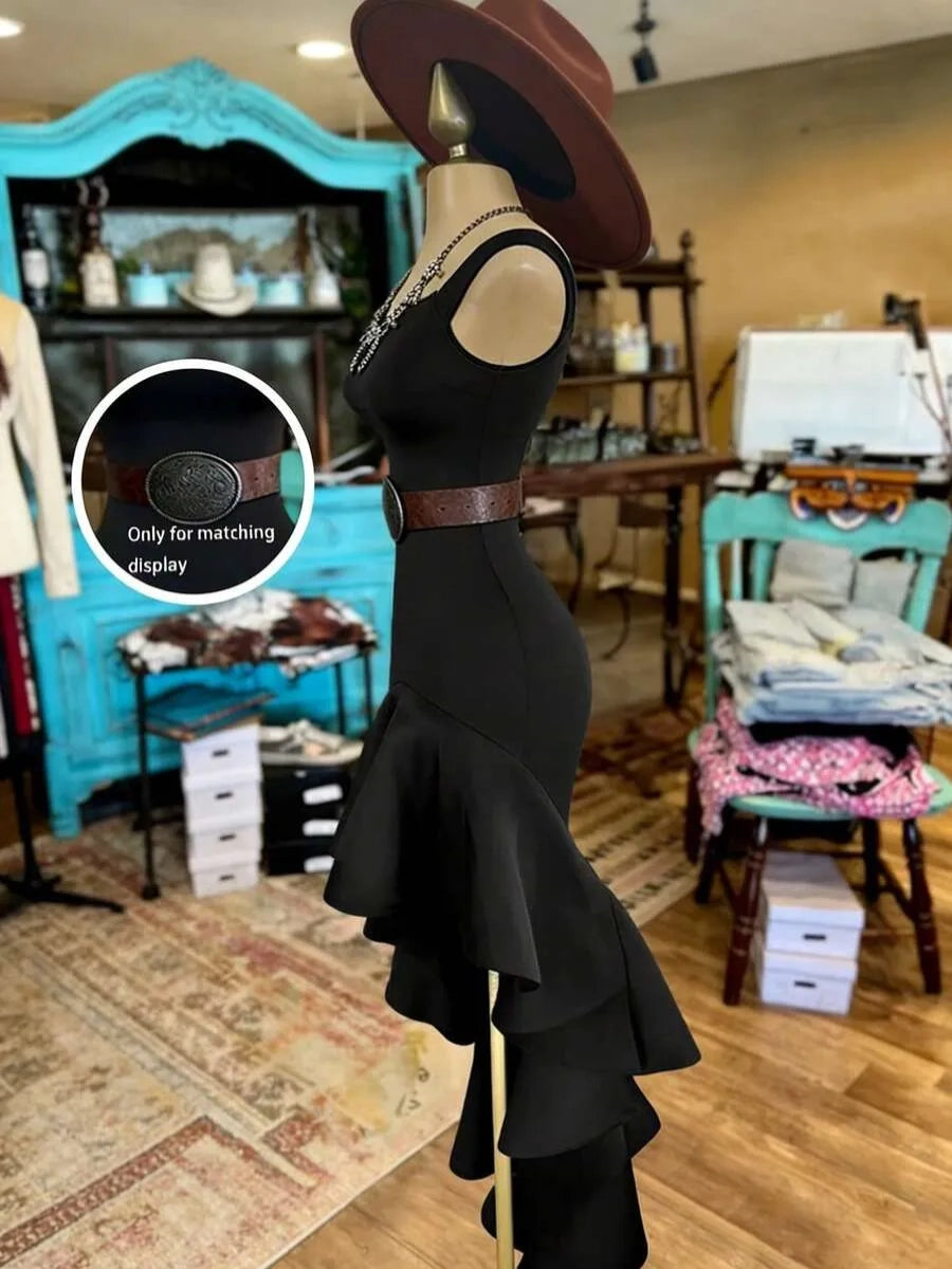 Ava | Ruffle Hem Dress