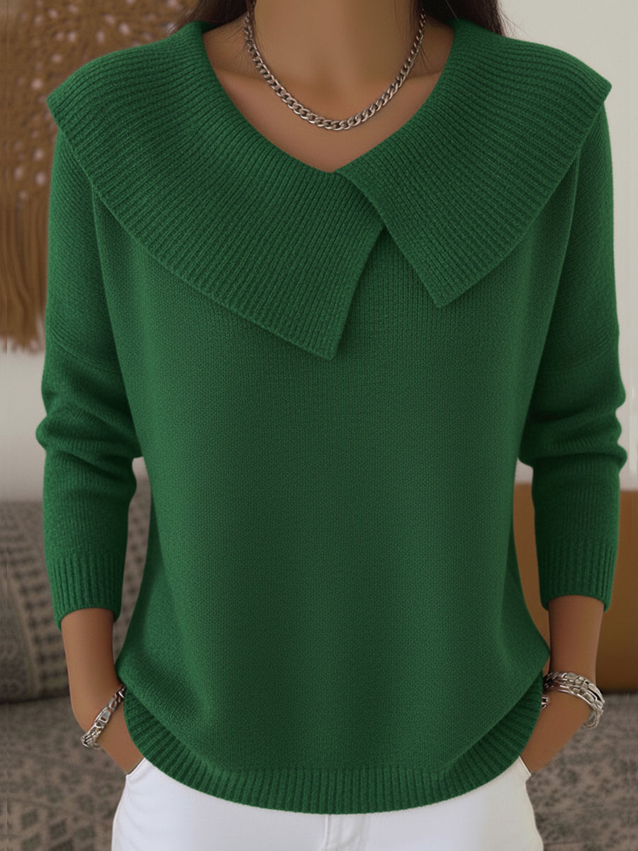 Beatrice | Collared Knit Sweater