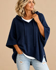 Laurel | Hooded Knit Poncho