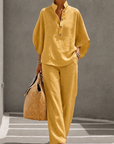 Vivian | Stand-Collar Two-Piece Set