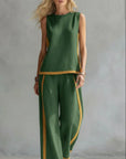 Piper | Contrast-Trim Two-Piece Set