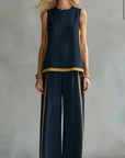 Piper | Contrast-Trim Two-Piece Set