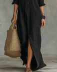 Stevie | Maxi Shirt Dress