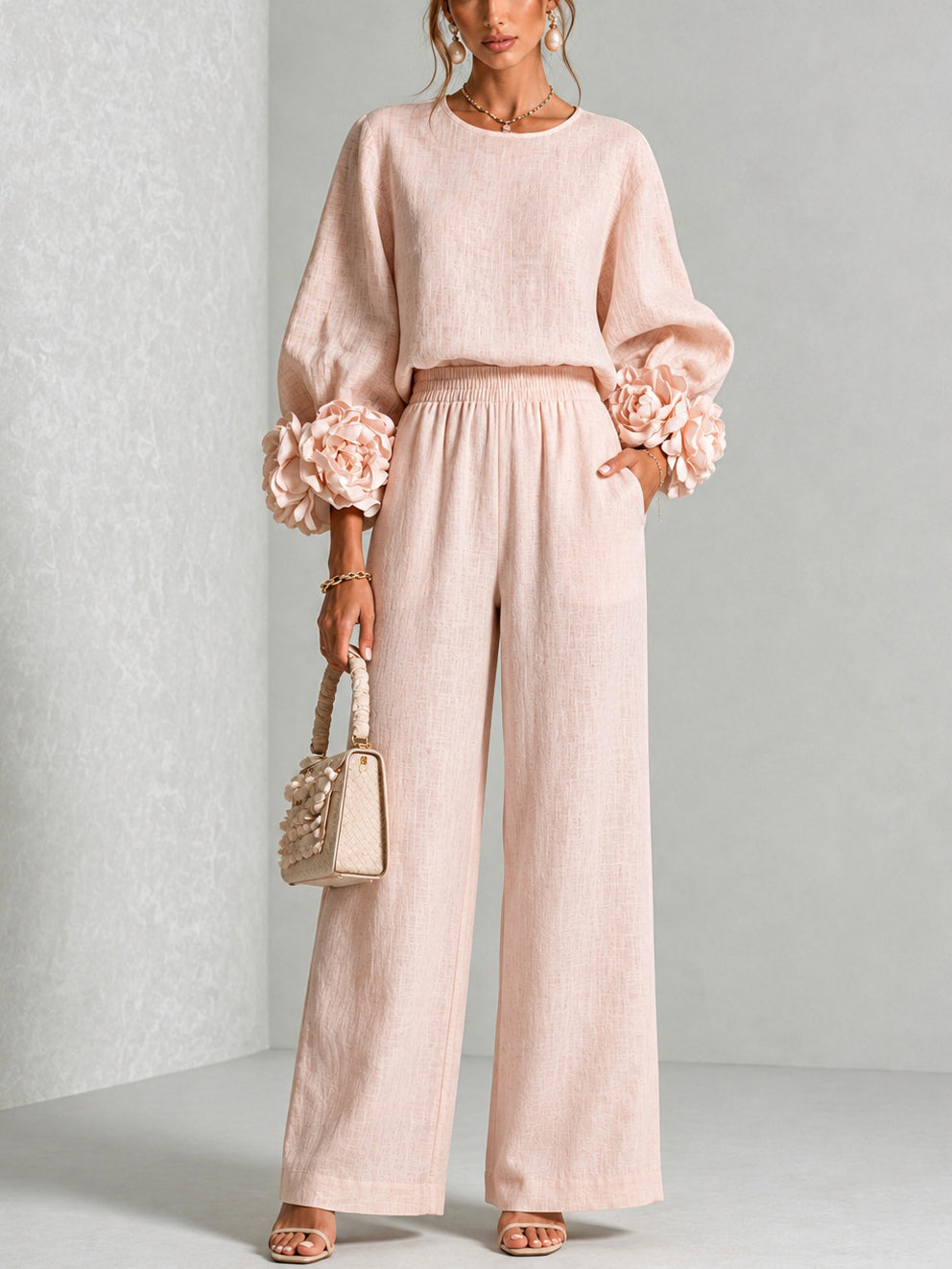 Mabel | Floral Cuff Two-Piece Set
