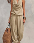 Harper | Cowl-Neck Halter Two-Piece Set